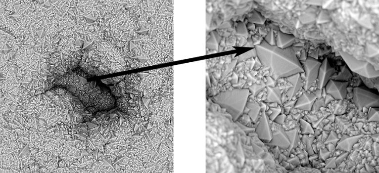 晶体形貌SEM图像