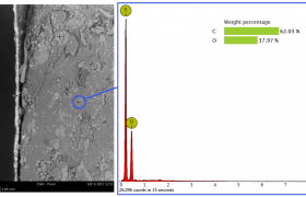 散装片的通用EDS。