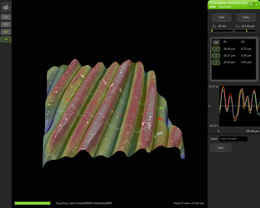 尼龙股三维重建