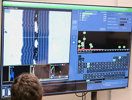 Using the Phenom SEM to image a multi-layer coating for zirconium fuel cladding at UTK