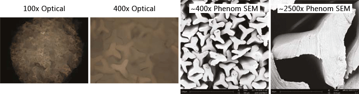 增加三核尼龙纤维放大倍数的图像