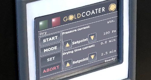 卢克索金溅射涂布机触摸屏